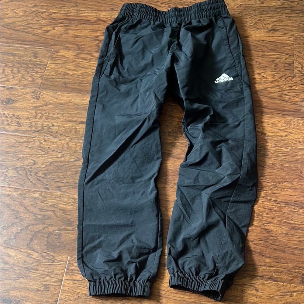 Adidas Kids Black Joggers with Logo boys size 8